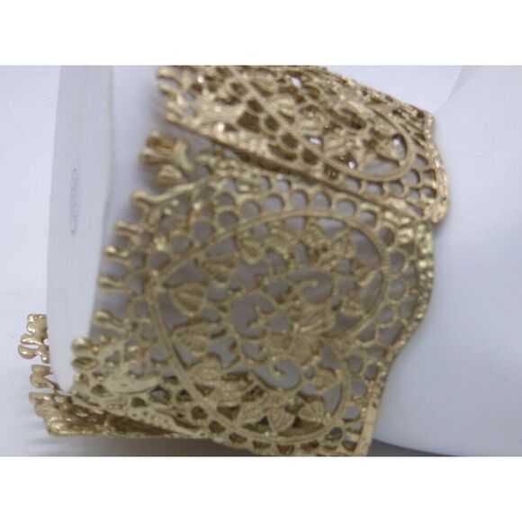 Macy’s Filigree Stretch Bracelet, Polished Brass color - Picture 5 of 6